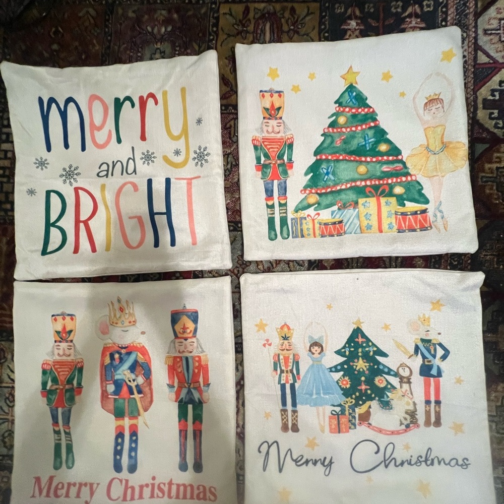Christmas Theme Cushion Covers - set of 5